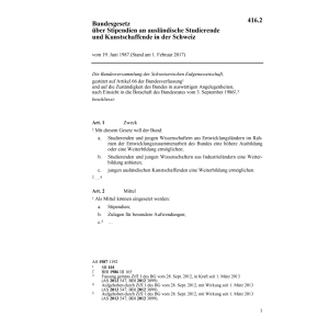 BG Stipendien ausländische Studenten