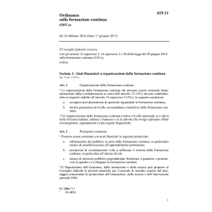 O sulla formazione continua (OFCo)