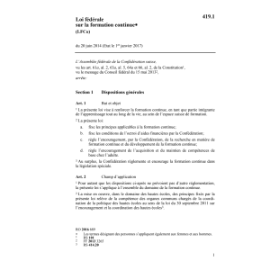 LF sur la formation continue (LFCo)