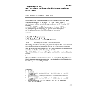 Innovationsförderungsv V-FIFG-WBF