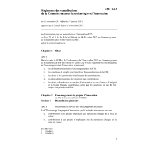 R contributions Commission technologie