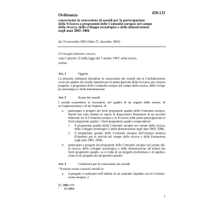 O partecipazione programmi Comunità