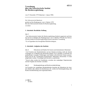 V Institut für Rechtsvergleichung