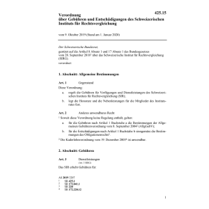 V Gebühren Institut Rechtsvergleichung