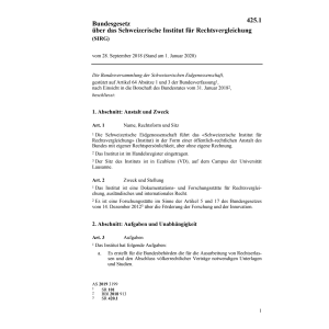 BG Institut für Rechtsvergleichung
