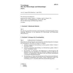 V Meteorologie + Klimatologie MetV