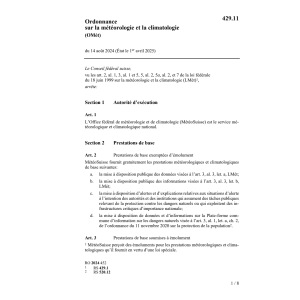 O météorologie et climatologie OMét