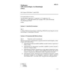 O meteorologia e climatologia OMet