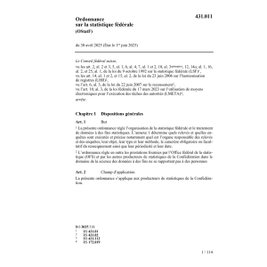 O Organisation statistique fédérale