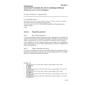 O Relevés statistiques fédéraux