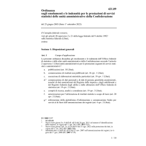 O emolumenti prestazioni servizi stat.
