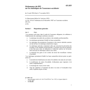 O Statistiques de l'assurance-accidents