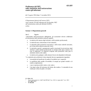 O Statistiche assicurazione infortuni