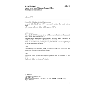 AF Crédit acquisition antiquités