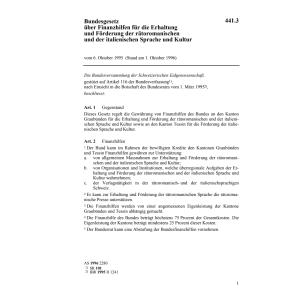 BG Erhaltung rätoromanisch & italienisch
