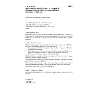 LF Sauvegarde romanche et italienne