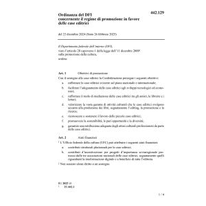 O regime promozione 16-20 editrici