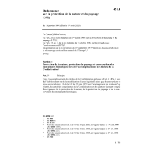 O Protection nature et paysage, OPN