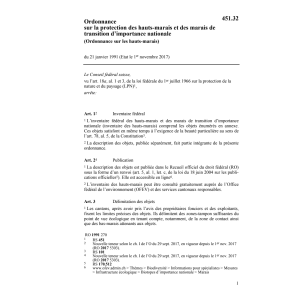 O Protection hauts-marais & transition