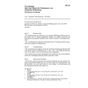 V Schutz der Flachmoore