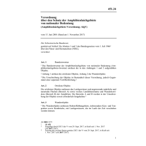 Schutz von Amphibienlaichgebiete (AlgV)