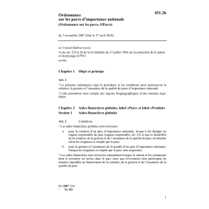 O sur les parcs, OParcs