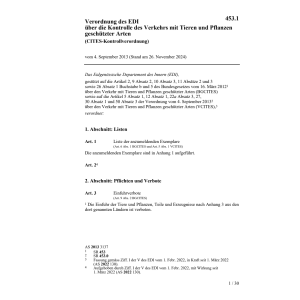 CITES-Kontrollverordnung