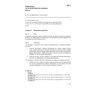 O protection des animaux, OPAn
