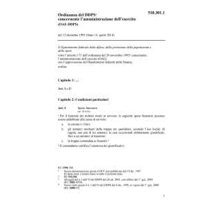 O DDPS amministrazione esercito OAE-DDPS
