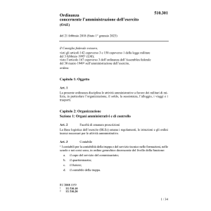 O amministrazione dell' esercito, OAE