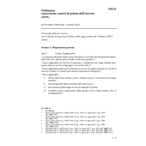 O poteri di polizia dell' esercito, OPPE
