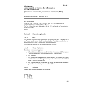 O, protection informations militaires
