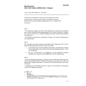BG, Schutz militärischer Anlagen