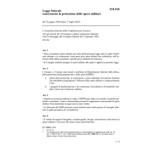 LF, protezione delle opere militari