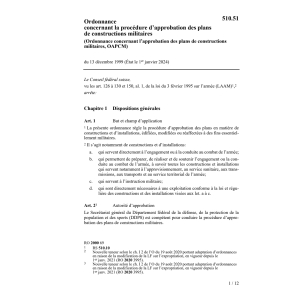 O approbation plans constr. mili.OAPCM