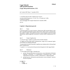 Legge sulla geoinformazione, LGI