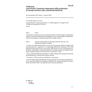 O prod. energia elettrica idroelettriche