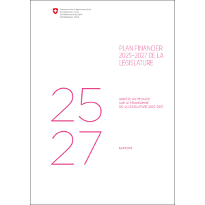 Plan financier 2025-2027 législature