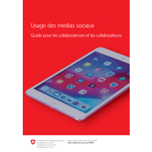 Usage des médias sociaux