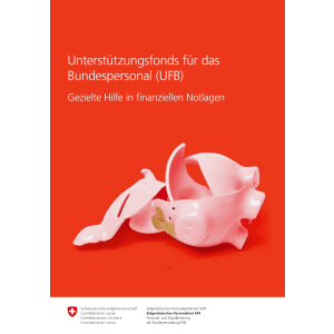 Unterstützungsfonds für das Bundespers.