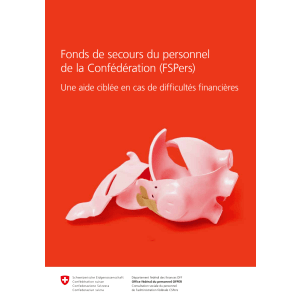 Fonds de secours personnel Confédération