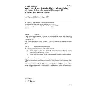 LF sull'aiuto immediato a Blatten