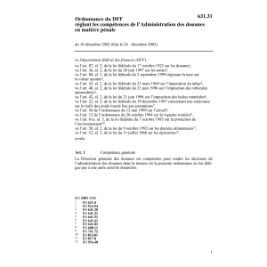 O compétences administration douanes