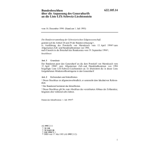 BB Anpassung Generaltarif Liste LIX