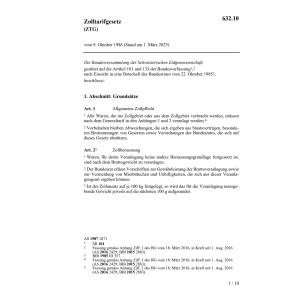 Zolltarifgesetz, ZTG