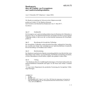 BG Ein- Ausfuhr Landwirtschaftsprodukte