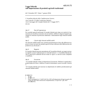 LF im- esportazione prodotti agricoli