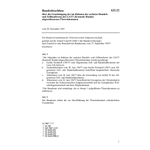 BB Genehmigung Konferenz GATT (Kennedy)