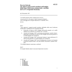 DF accordi conchiusi Conferenza GATT