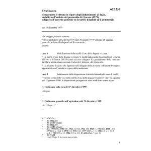 O abbattimenti dazio tarife dogan